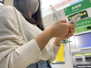 iphoneで何かを検索している
