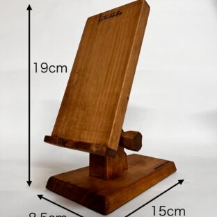 木製スマホスタンドのサイズについて。